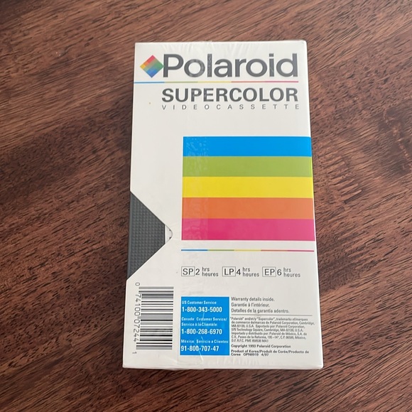 Polaroid super color video cassette vhs sealed - Picture 2 of 7